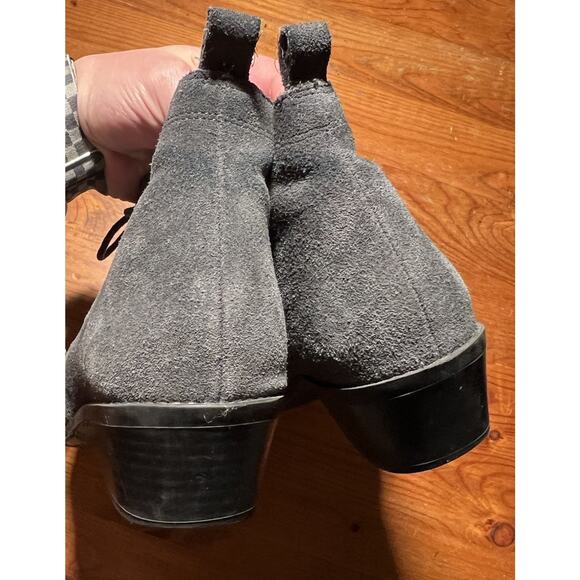 Vionic Andi Gray Suede Lace Up Ankle Booties Size 7.5 - Picture 10 of 13